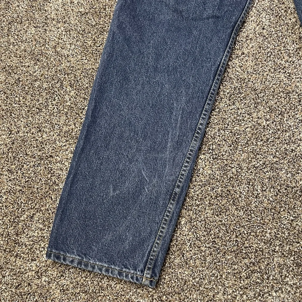 90s Y2K Tommy Hilfiger Men Size 32x32 Denim Jeans Baggy Spellout Embroidered VTG